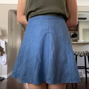 Denim Circle Skirt